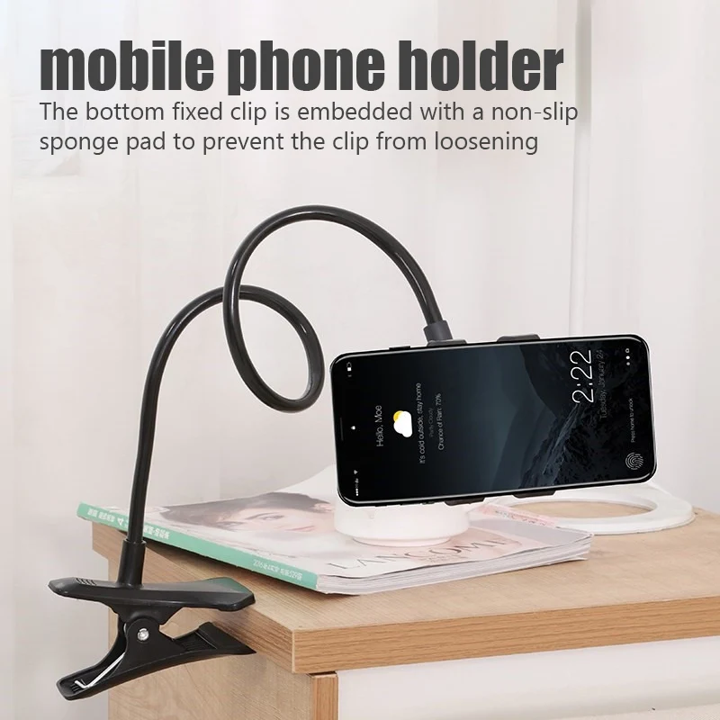 Support de téléphone portable universel réglable, support paresseux Flexible, support de bureau pour lit de maison, support de Smartphone pour Xiaomi Huawei