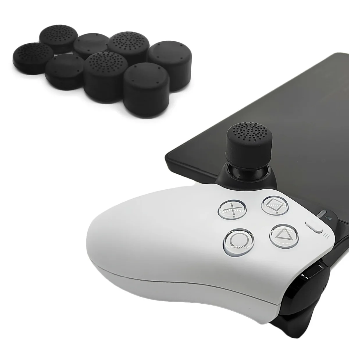8pcs/set Silicone Thumb Stick Grip Caps For PlayStation Portal Remote Player Console Gamepad Games Controller Joystick Analog Pr