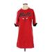 G-III 4Her by Carl Banks Casual Dress Crew Neck Short Sleeve: Red Dresses - Women's Size Small