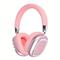 TEMU Wireless Headphones With Microphone, Hi-fi Stereo Foldable Portable Headphones, Home Office, Mobile Phone Pc, Etc. Deep Bass (pink)