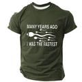 T-shirt humoristique pour adultes T-shirt drôle à manches courtes T-shirt impression 3D col rond mode vintage fête vacances noir vert gris foncé été printemps vêtements S M L XL XXL XXXL