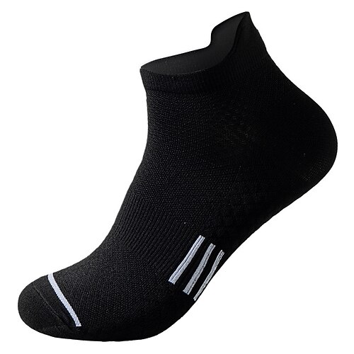 Sportsocken laufsocken 1 Paar Grundlegend Damen Röhrensocken Atmungsaktiv Rutschfest Fitnesstraining Laufen Joggen Skateboarding Radsport Sport Einfarbig Polyester Schwarz Weiß Rosa Image