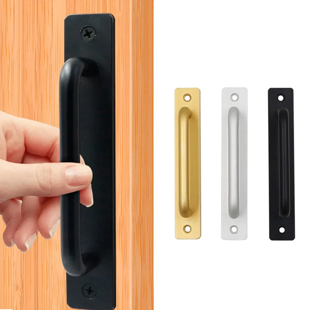 Schiebetür Griff Aluminium Legierung Pull Push Türgriff Für Tor Wc Tür Punch-freies Zieht Möbel Hardware