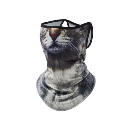 TEMU 3d Animal Summer Full Face Neck Protector Sun Shield – Breathable Quick Dry Polyester Helmet Liner For Outdoor Sports And Cycling Image