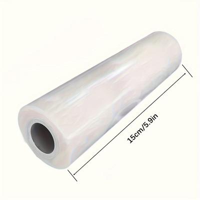 TEMU Clear Film Roll - Pe , 200m Length For Packaging & Image