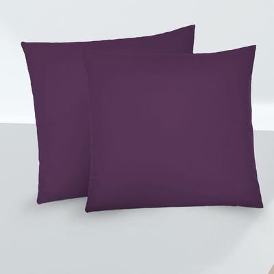 biberna Feinjersey-Kopfkissenbezug Doppelpack dunkel violett, 2x 80x80 cm Image