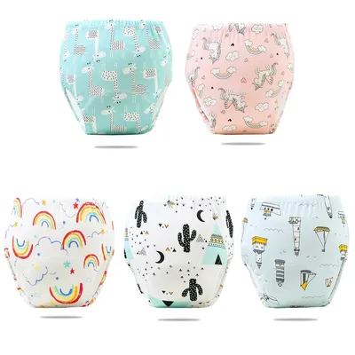 1PC Baby Cotton Diaper Infant Cloth Nappy Breathable Toilet Training Pant Reusable Cotton Newborn