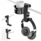 KDD 2 in 1 Replaceable Cup Holder Under Desk Clamp Headphone Stand Rotatable Headphone Hanger