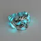 Luminous Dragon Rings for Men Women Punk Rings Free Size Finger Ring Glow in The Dark Ring Ring