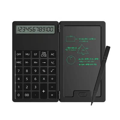 Portable Foldable LCD Writing Pad Calculator Function Scientific Writing Pad Learn Business Office Calculator