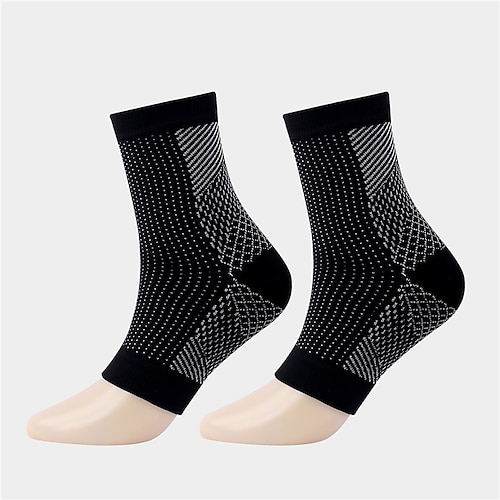 Kompressionsbeinschoner 1 Paar Grundlegend Damen Röhrensocken Atmungsaktiv Schweißableitend Komfortabel Fitnesstraining Basketball Laufen Joggen Radsport Sport Einfarbig Nylon Schwarz Weiß Fuchsie Image