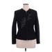 Kasper A.S.L. Jacket: Black Graphic Jackets & Outerwear - Women's Size 14