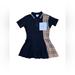 Burberry Dresses | Burberry Size 8 Serena Pique Panel Check Polo Shirt Dress | Color: Black/Tan | Size: 8g