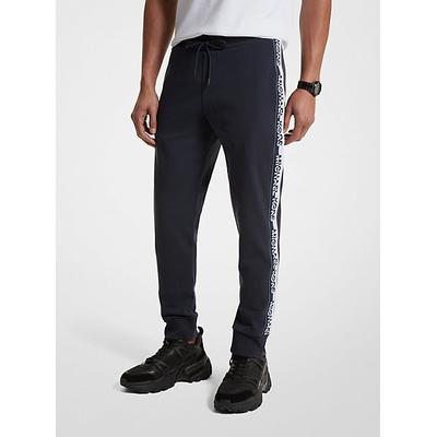 Michael Kors Logo Tape Cotton Blend Joggers Blue M