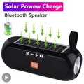 Radio solare FM Altoparlante Bluetooth wireless portatile esterno Scatola audio musicale Subwoofer Bass Aux PC TV Computer TV Hifi Stereo Mp3
