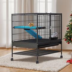 Tucker Murphy Pet™ Mouse Cage black/blueMetal in Matte Black | 33" H X 32" W X 22" D | Wayfair 14F1C2B16A54454D9E44E3623FD66E6A