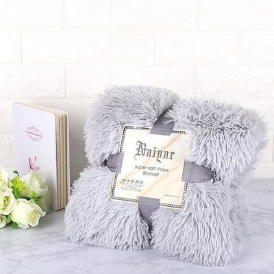 Soft Fuzzy Faux Fur Throw Blankets,Solid Reversible Lightweight Long Hair Shaggy Blanket,Fluffy Cozy Plush Comfy Microfiber Fleece Blankets Decoration for Couch Sofa Bed
