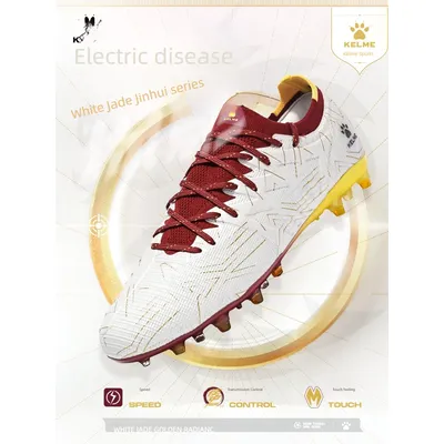 KELME Adult football boots Men's Disease Electric 3.0 Short Spikes Soccer shoes Children's MG Professional Match Training Shoes