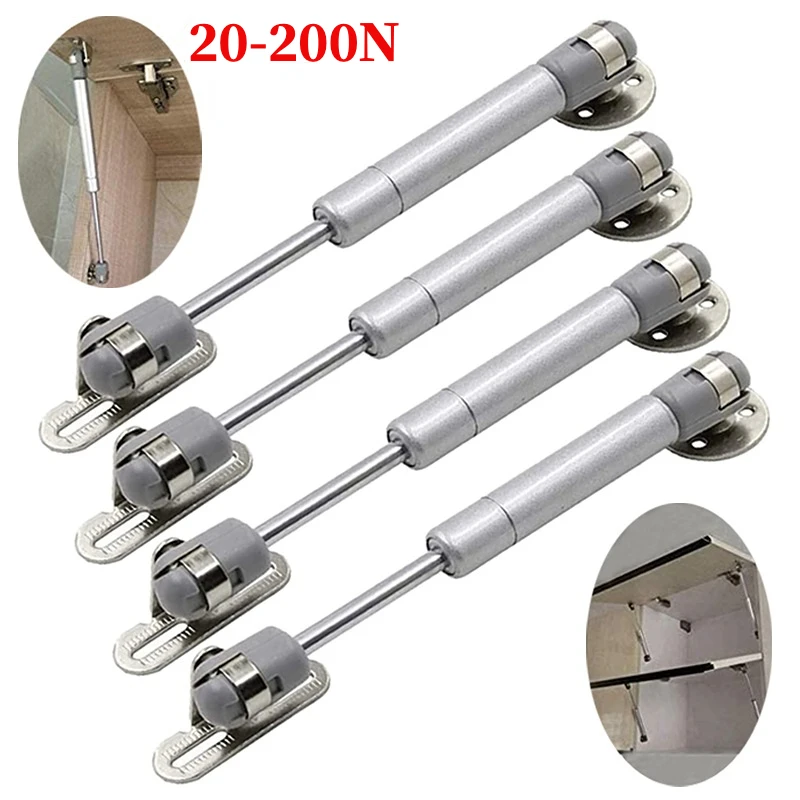 2/4Pcs Möbel Scharnier Küche Schrank Tür Lift Pneumatische Unterstützung 20-200N Hydraulische Gas für Holz Möbel Hardware