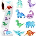 500 Pz/1 Rotolo 2.5 cm/1 pollici Dinosauro Animale A Forma di Anomalia Adesivo Decorazione Confezione Regalo Etichetta Adesiva Adesivo di Cancelleria