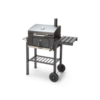 Caesaroo - Holzkohlegrill 104,5 x 62,5 x 98,5 cm aus mattschwarzem Stahl mit Ofen- Amantea