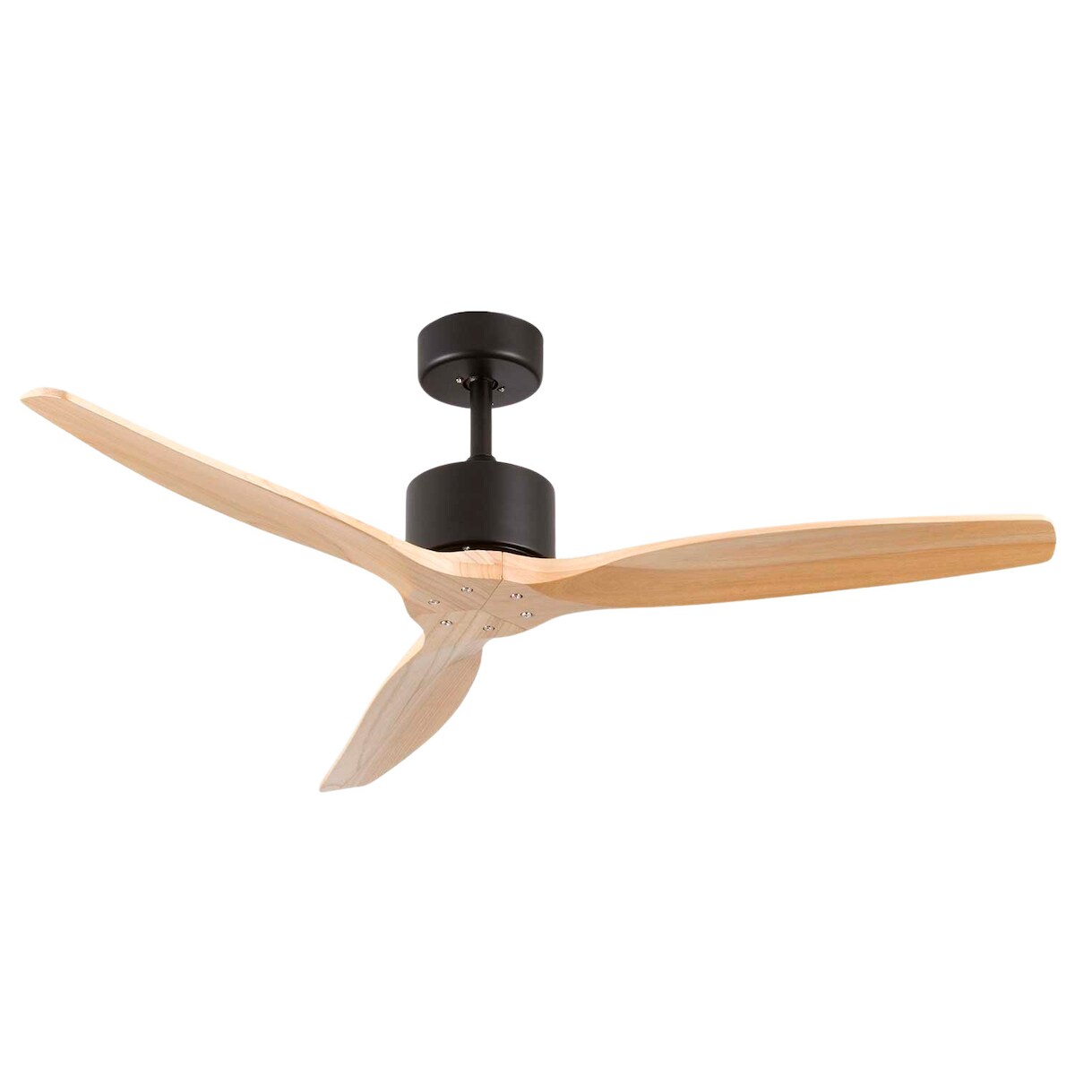 Deckenventilator 3 Flügel 55 W 6 Geschwindigkeiten Nebraska Schwarz O91 Image