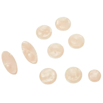 Set Of 9 Saxophone Key Button Inserts For Soprano Alto Tenor Saxophone Components Plastic Polished