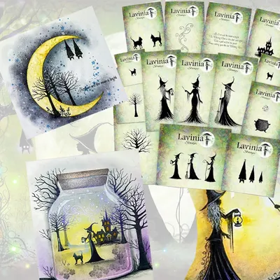 New scrapbooking products 2024 Coven of the Blue Moon Stamp Hocus & Pocus Silicone Stamps For DIY