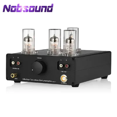 Nobsound Latest Little Bear T11 6N2/12AX7 Vacuum Tube Phono Turntable Preamp HiFi Pre-Amp MM RIAA