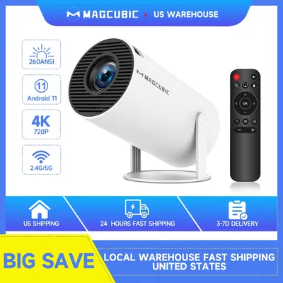 Magcubic HY300 Pro 4K Projector 260ANSI Android 11 Portable Projector Dual WiFi6 BT5.0 Outdoor