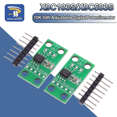 10K 50K Adjustable 100th order Digital Potentiometer Board Module DC3V-5V For Arduino X9C103S