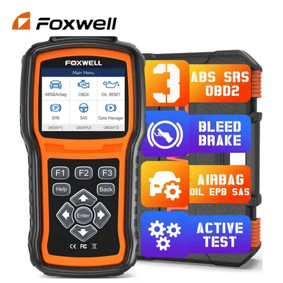 2024 FOXWELL NT630 Plus OBD2 Scanner Diagnostic Tool ABS Bleeding SRS SAS Oil Reset OBD2 Car Code