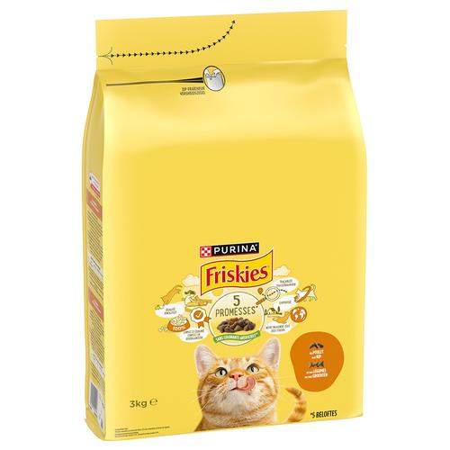 3kg PURINA Friskies Adult Katze mit Huhn und Gemüse Katzenfutter trocken