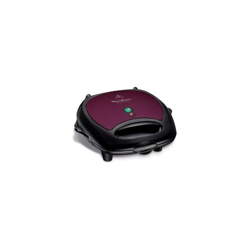 MOULINEX Breaktime Waffeleisen Croque-Monsieur Violet Schwarz 700W SJ616A12