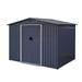 wendeway Outdoor Storage Shed 6 FT Large Metal Tool Sheds | 8' 2 2/5" W X 6' 4/5" D X 6' 3/5" H | Wayfair GFNJZZ-W419S00035