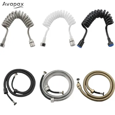 Spring Flexible Retractable Hose Stainless Steel Flexible Shower Hose for Shower Head Toilet Bidet Water Pipe Plumbing