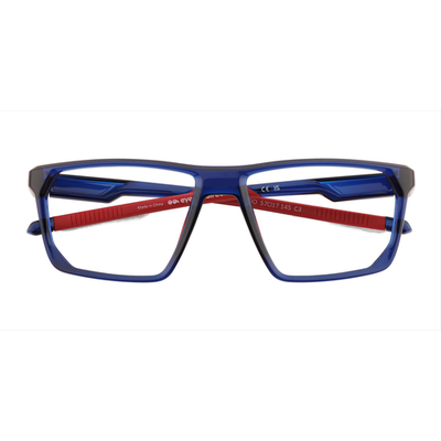 Male s rectangle Clear Navy Plastic Prescription eyeglasses - Eyebuydirect s Bio