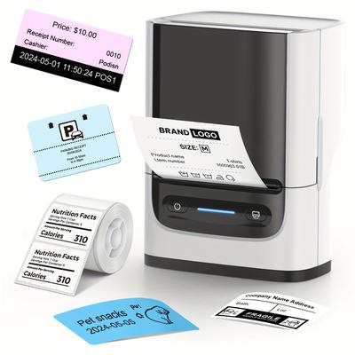 TEMU Portable , 2 Thermal Printer Suitable For Small , , , Clothing, Size Labels,