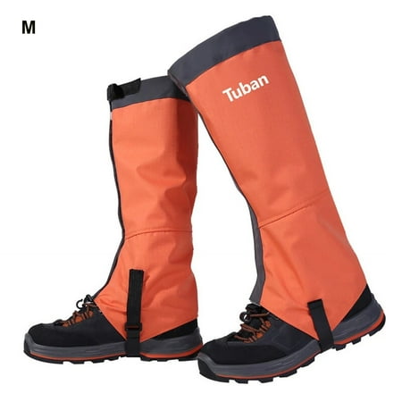Rbaofujie Silicone Shoe Covers Skiing Boots Gaiters Shoe Cover Camping Hiking Boot Shoe Covers Orange