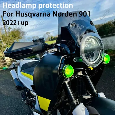 Norden 901 Accessories Headlight Guard For Husqvarna Norden 901 Auxiliary Lamp Protection Cover Headlight Protective Cover