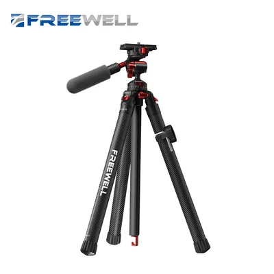 Freewell Portable 1.5M Travel Tripod 360° Degree Ball Multifunction Carbon Fiber Stand Max Load 5KG