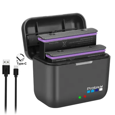 For Insta360 X4 Battery2600mAh+2-Slot Charger Fast Charge Hub for Insta360 X4 Battery Power