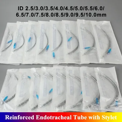 Reinforced Endotracheal Tube with Stylet 2.5-10mm Endotracheal Intubation Have Pressure Cuff