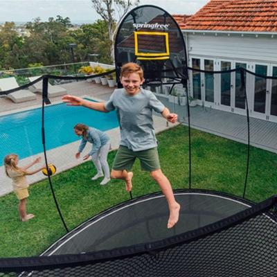 Springfree Trampoline Kids Outdoor Medium Oval 8 x 11' Trampoline with Enclosure