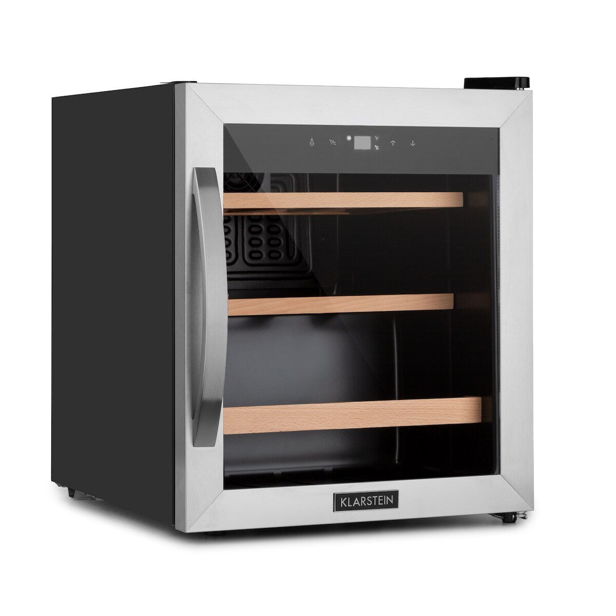 Klarstein Vinamour 12 Uno Weinkühlschrank 12Fl./46l 4-18°C 40dB Silber Image