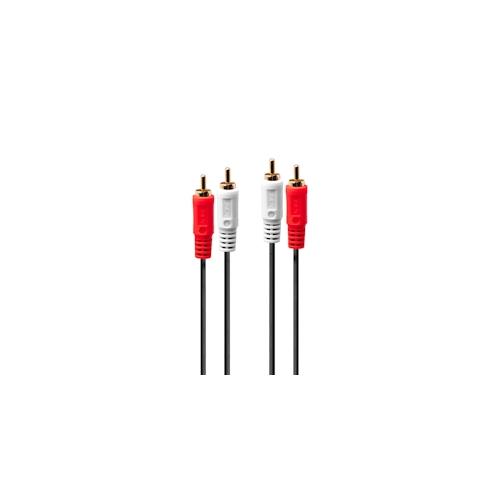 Lindy 35666, 2 x RCA, Männlich, 2 x RCA, Männlich, 20 m, Schwarz, Rot, Weiß