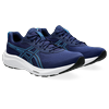 Laufschuh ASICS "GEL-CONTEND 9", Gr. 47, blau (blau expanse, digital aqua), Textil, Synthetik, sportlich, Schuhe, mehr Dämpfung