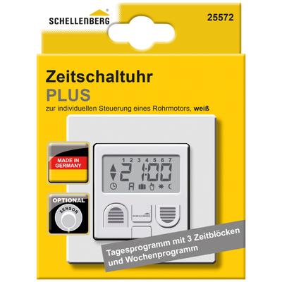 Schalter SCHELLENBERG "Plus zur Rollladensteuerung von Rohrmotoren Standard und Plus", weiß, B:8cm H:8cm, Schalter, mit 