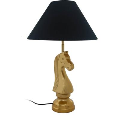 KAYOOM Tischleuchte "Tischlampe Bishop 125", schwarz, H: 62cm, Lampen, mit dekorativem Schah-Pferd-Sockel aus Metall, mi