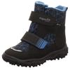 Klettstiefel SUPERFIT "HUSKY WMS: mittel", Kinder, Gr. 29, schwarz (schwarz, blau), Textil, casual, Schuhe, Snowboots, Winterstiefel mit GORE TEX-Membran